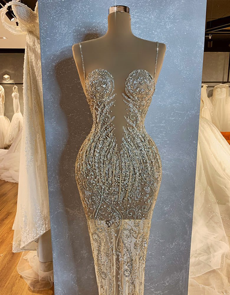 Silver Embellished Dress