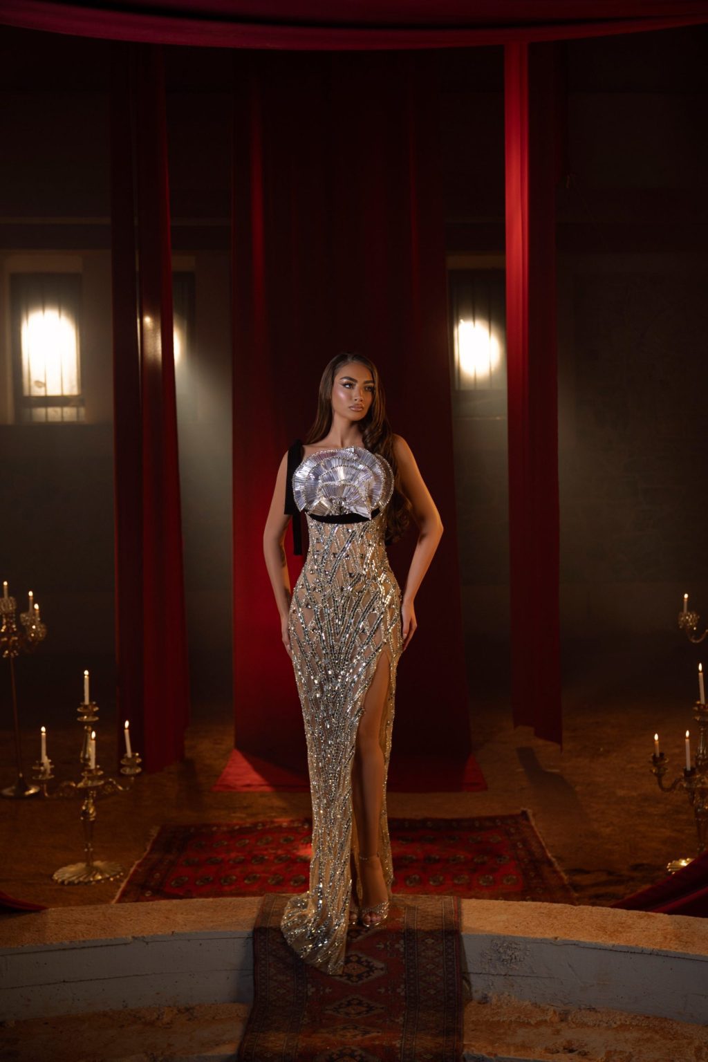 Iriza - Crystal Fitted Gown