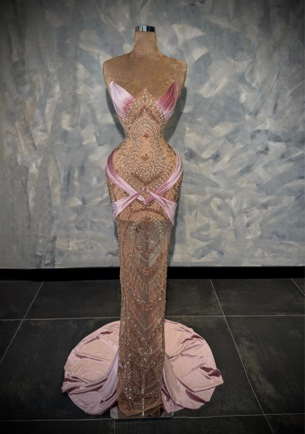 Jora - Rose Embellished Gown