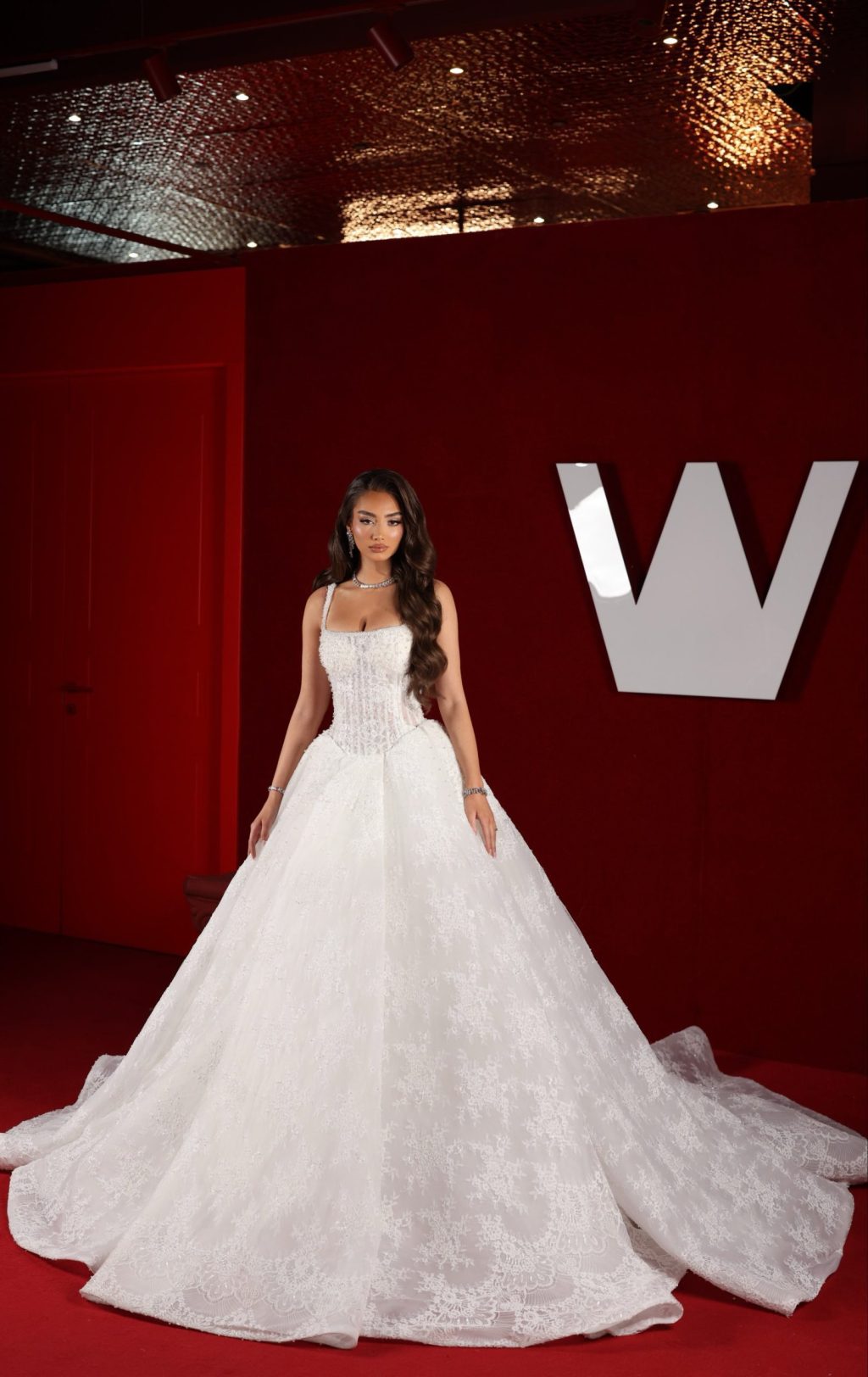Elmira - Strap Corset Lace Ball Gown