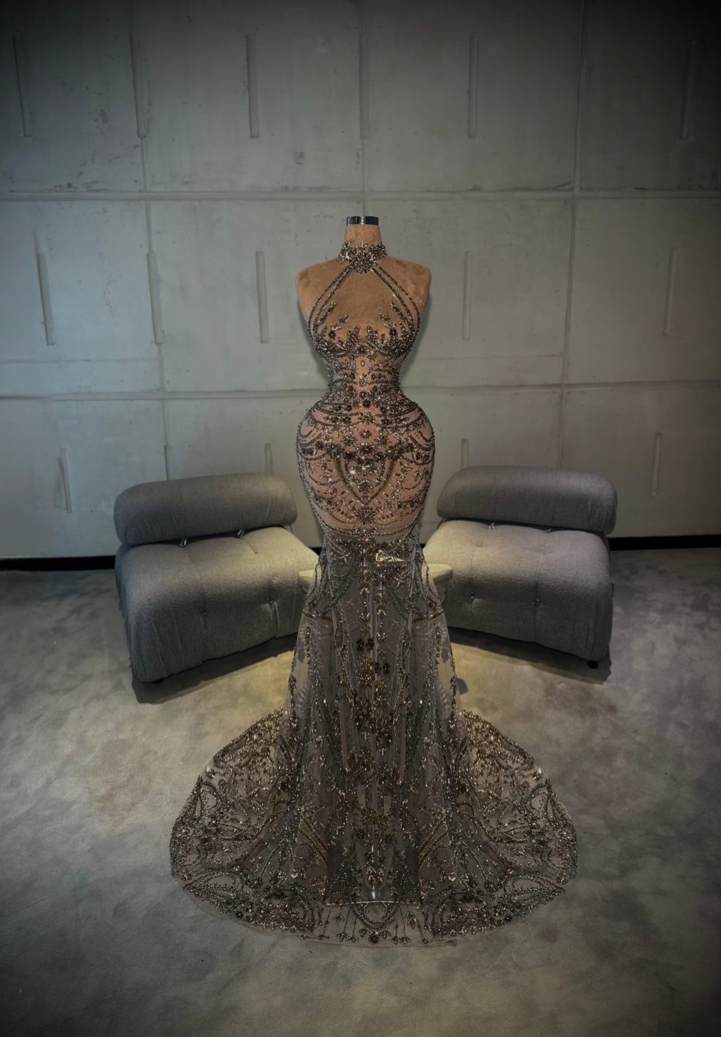 Kiara - Crystal Embellished Gown