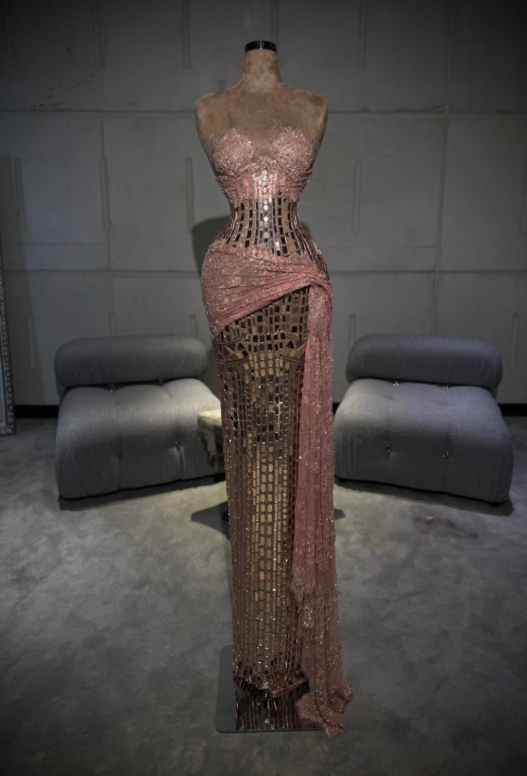 Amada - Mirror mosaic gown
