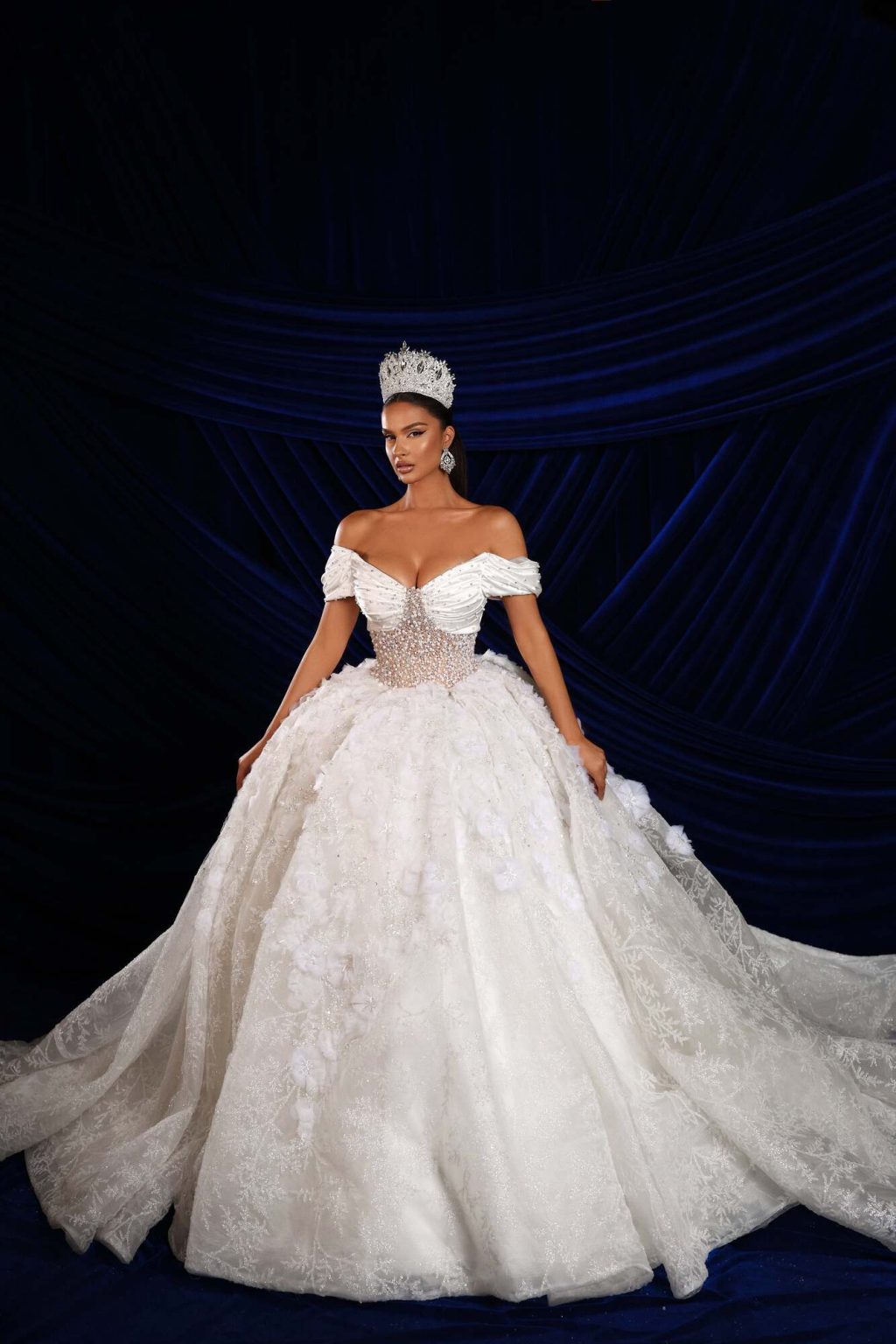 Embellished Corset Bridal Ball Gown